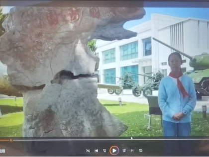 仁桥初中少先队举行“红领巾讲解员”活动